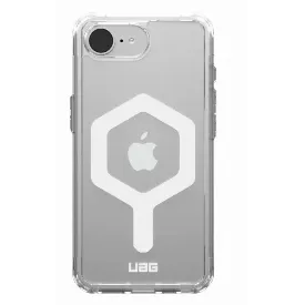 Чехол Urban Armor Gear (UAG) Plyo с MagSafe для Apple iPhone 16E, Ice/White, прозрачный/белый